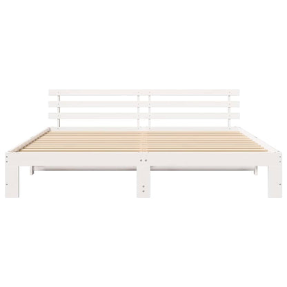 Struttura del letto Bianco 180 x 200 cm Legno massello di pino