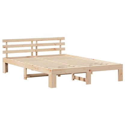 Struttura del letto Marrone 150 x 200 cm Legno massello di pino