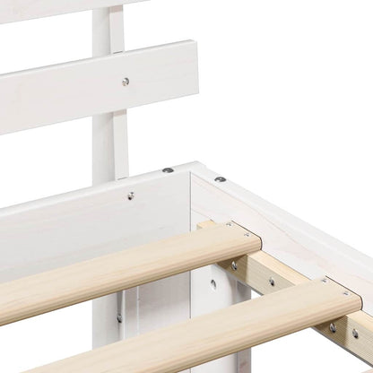 Struttura del letto Bianco 120 x 190 cm Pino massello | homemem39