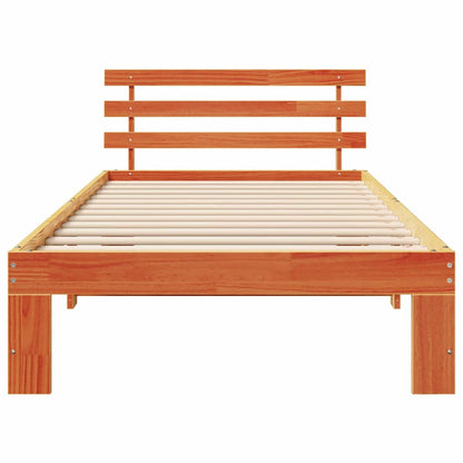 Struttura del letto Marrone 90 x 200 cm Legno massello di pino