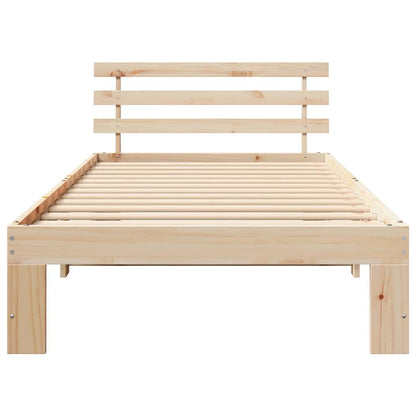 Struttura del letto Marrone 80 x 200 cm Legno massello di pino