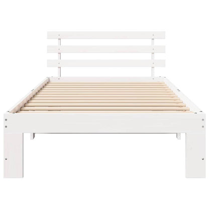 Struttura del letto Bianco 90 x 190 cm Legno massello di pino