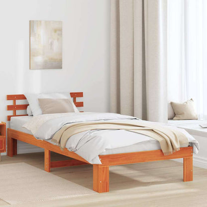 Struttura del letto Marrone 90 x 190 cm Legno massello di pino