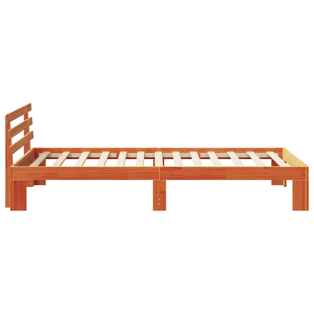 Struttura del letto Marrone cerato 75 x 190 cm Pino massello | homemem39