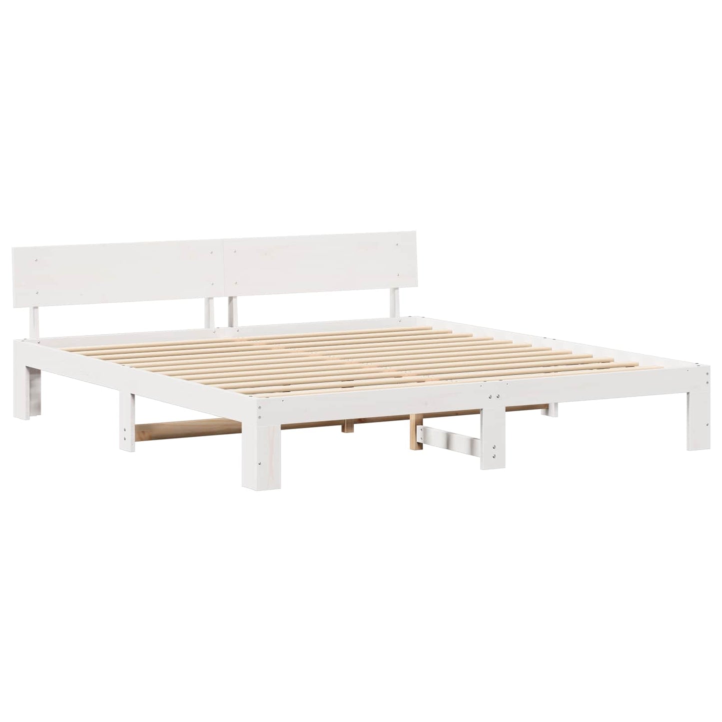 Struttura del letto Bianco 180 x 200 cm Pino massello | homemem39