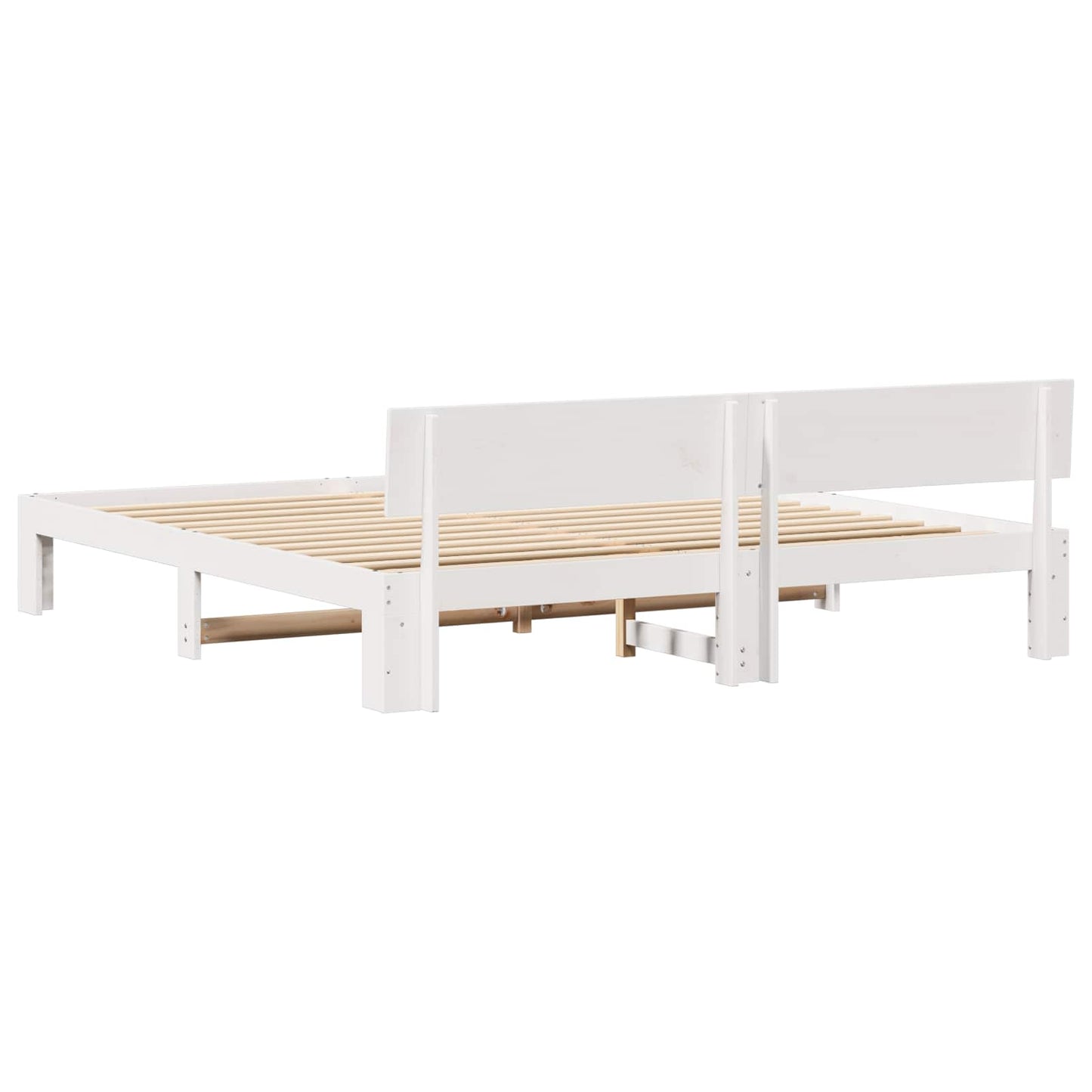 Struttura del letto Bianco 180 x 200 cm Pino massello | homemem39
