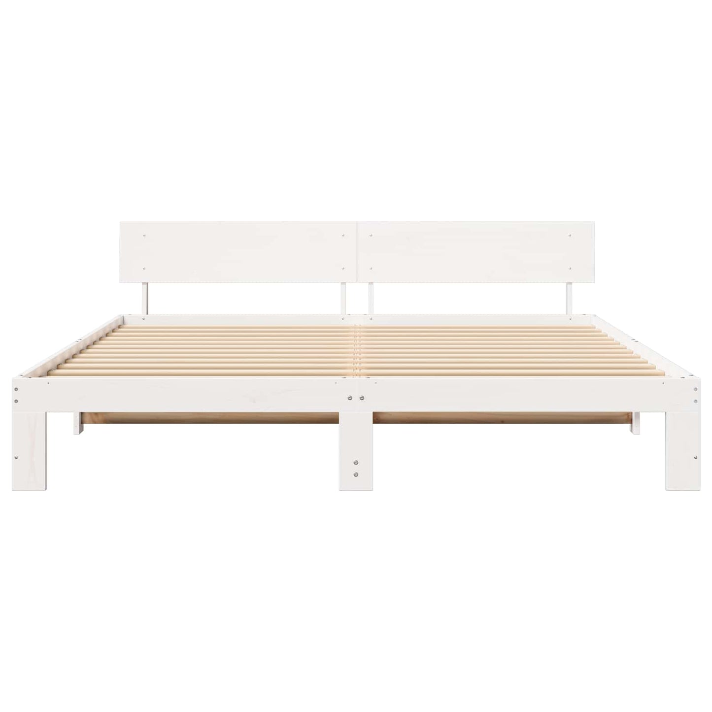 Struttura del letto Bianco 180 x 200 cm Pino massello | homemem39