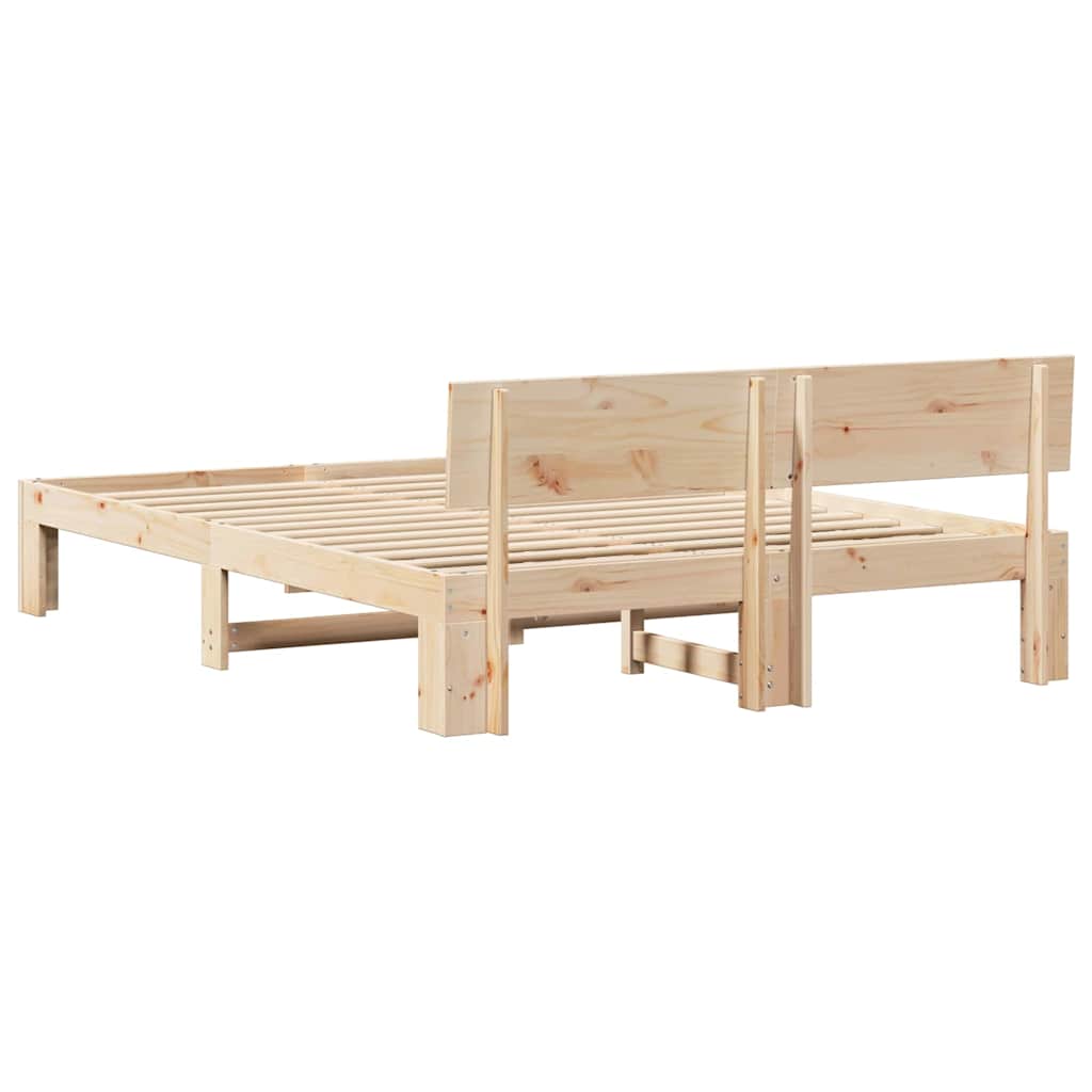 Struttura del letto Naturale 150 x 200 cm Pino massello | homemem39