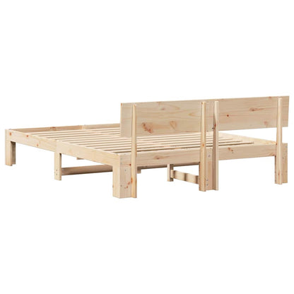 Struttura del letto Naturale 150 x 200 cm Pino massello | homemem39