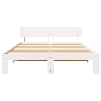 Struttura del letto Bianco 150 x 200 cm Legno massello di pino
