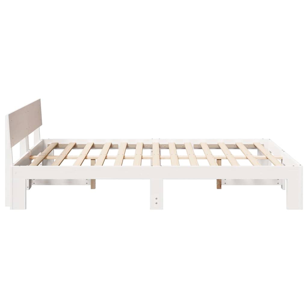Struttura del letto Bianco 150 x 200 cm Legno massello di pino