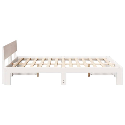 Struttura del letto Bianco 150 x 200 cm Legno massello di pino