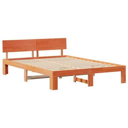 Struttura del letto Marrone cerato 150 x 200 cm Pino massello | homemem39