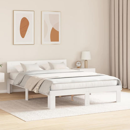 Struttura del letto Bianco 140 x 200 cm Pino massello | homemem39