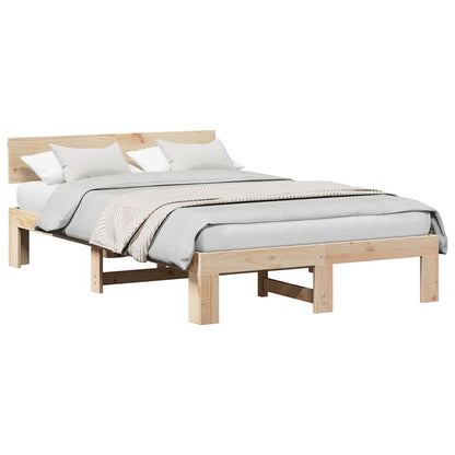 Struttura del letto Marrone 120 x 200 cm Legno massello di pino