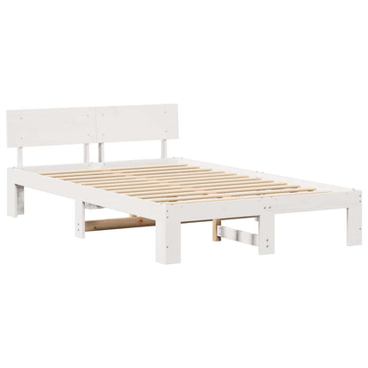 Struttura del letto Bianco 120 x 200 cm Pino massello | homemem39