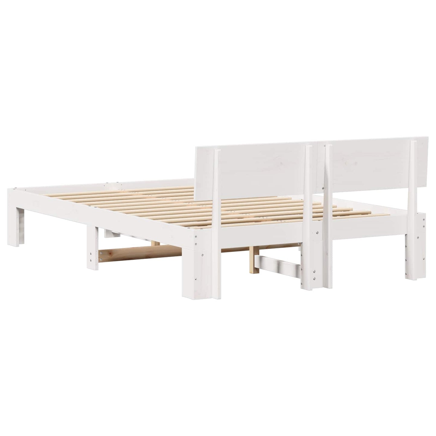 Struttura del letto Bianco 120 x 200 cm Pino massello | homemem39