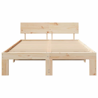 Struttura del letto Naturale 135 x 190 cm Pino massello | homemem39