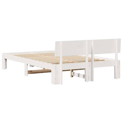 Struttura del letto Bianco 135 x 190 cm Pino massello | homemem39