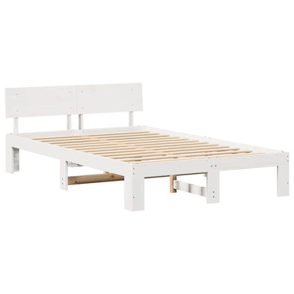 Struttura del letto Bianco 120 x 190 cm Pino massello | homemem39