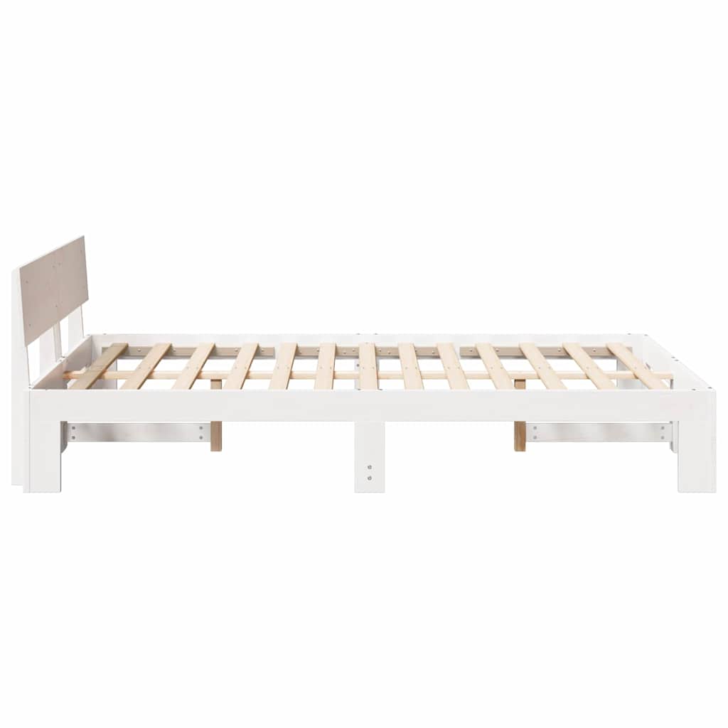 Struttura del letto Bianco 120 x 190 cm Pino massello | homemem39
