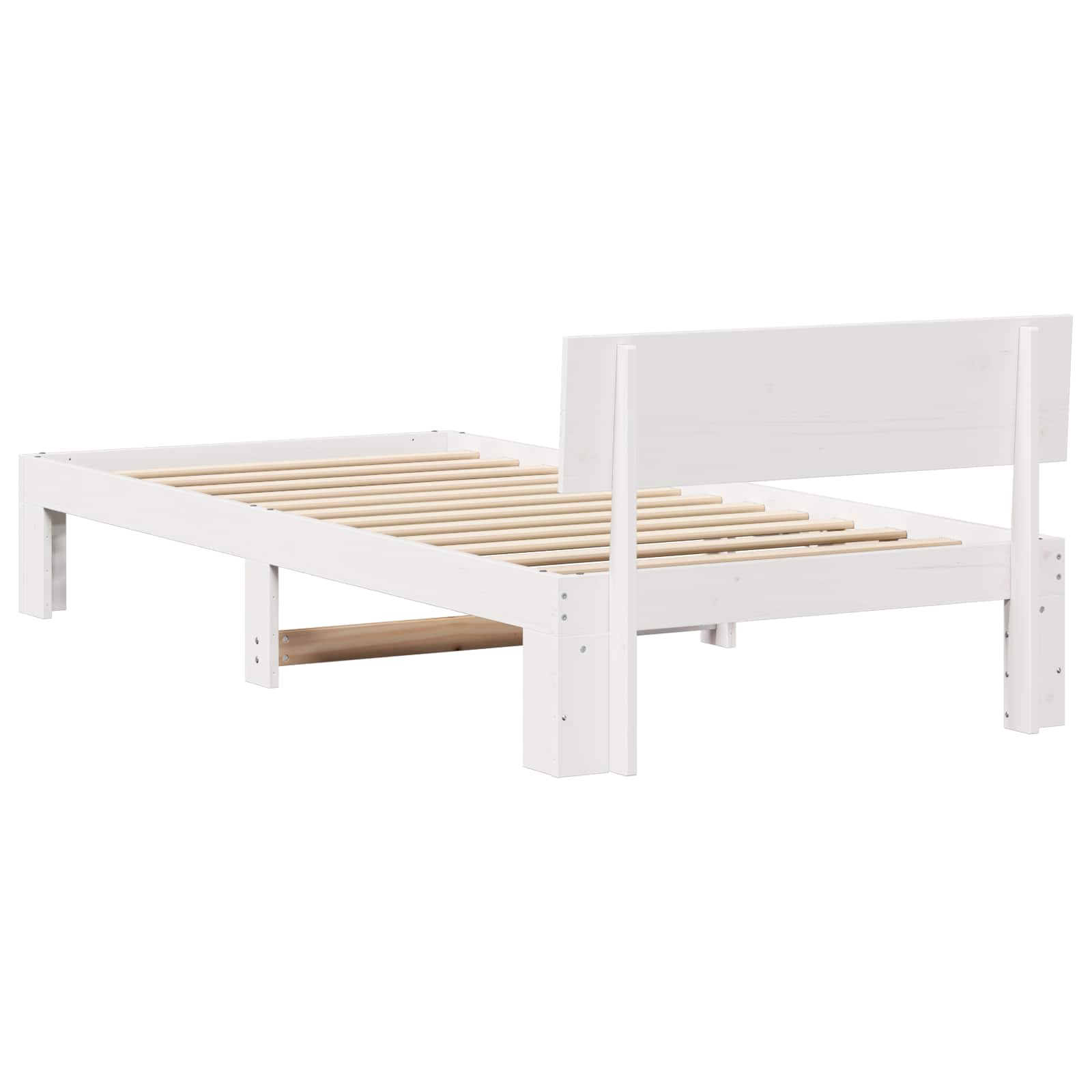 Struttura del letto Bianco 90 x 200 cm Pino massello | homemem39