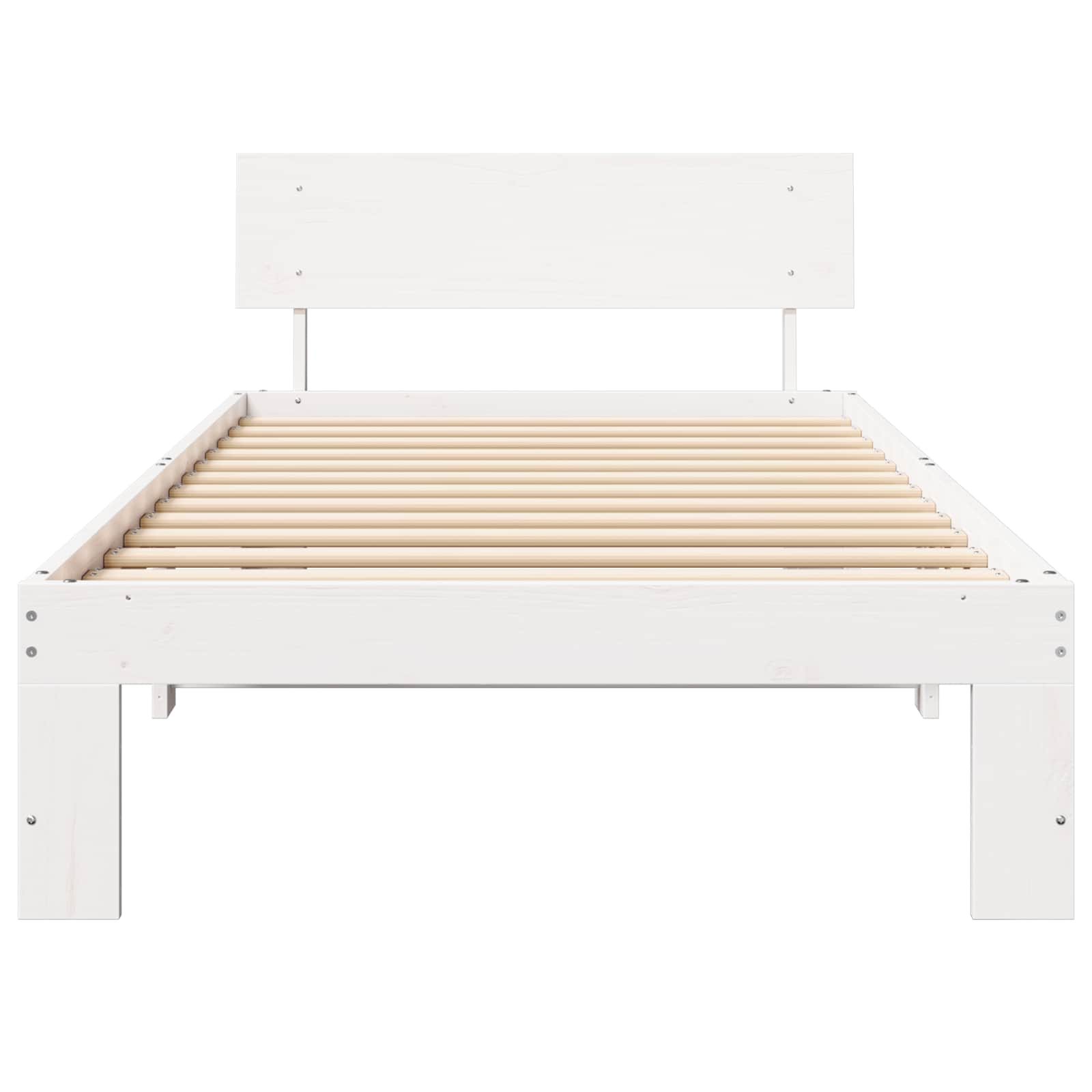 Struttura del letto Bianco 90 x 200 cm Pino massello | homemem39