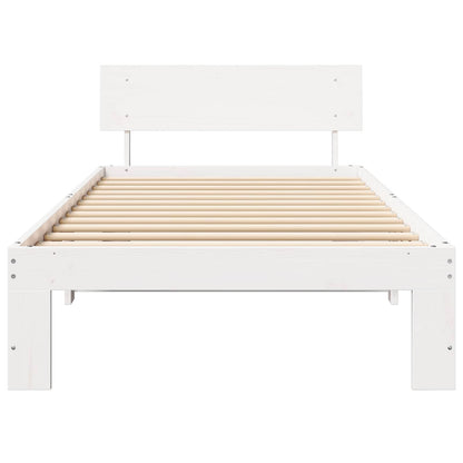 Struttura del letto Bianco 90 x 200 cm Pino massello | homemem39