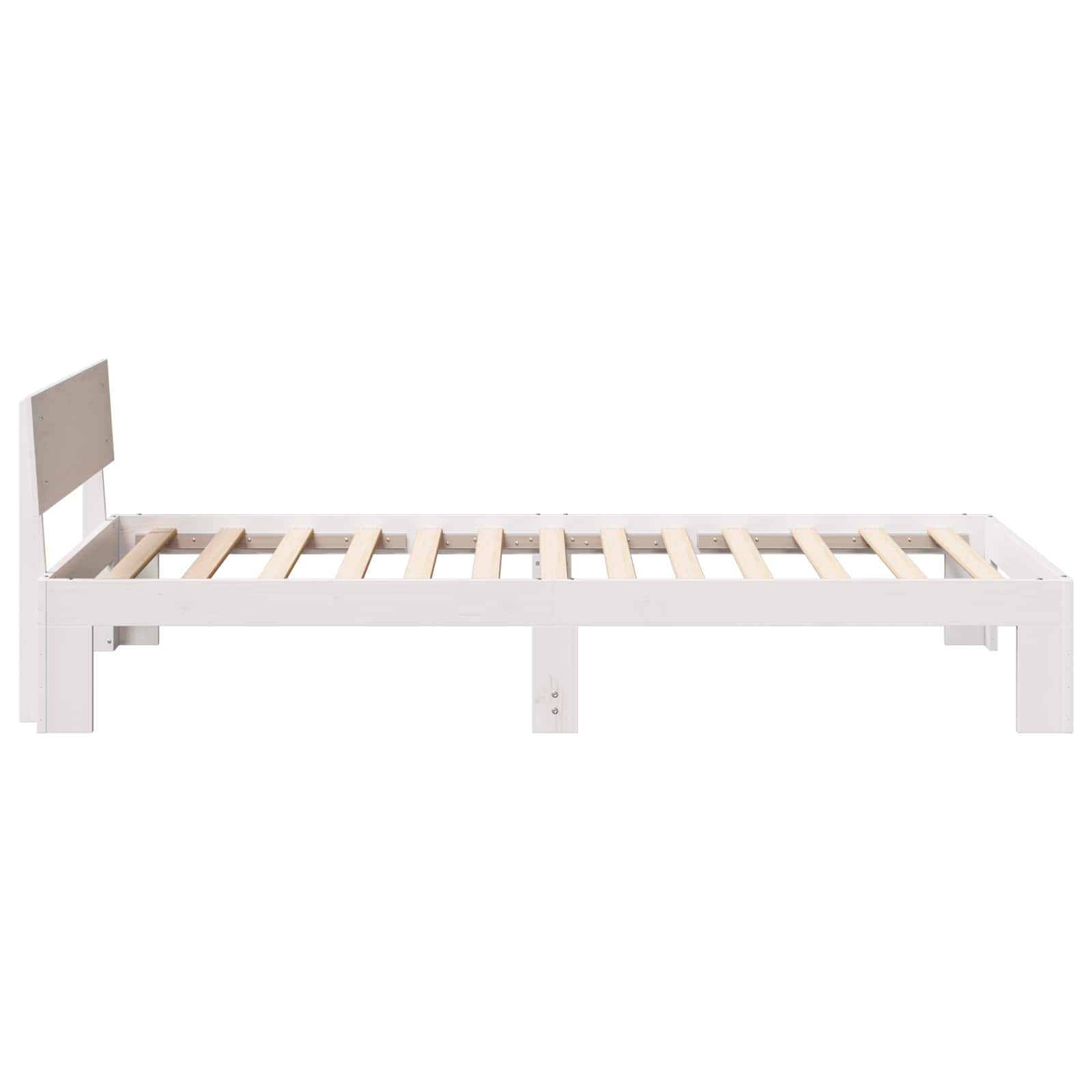 Struttura del letto Bianco 90 x 200 cm Pino massello | homemem39
