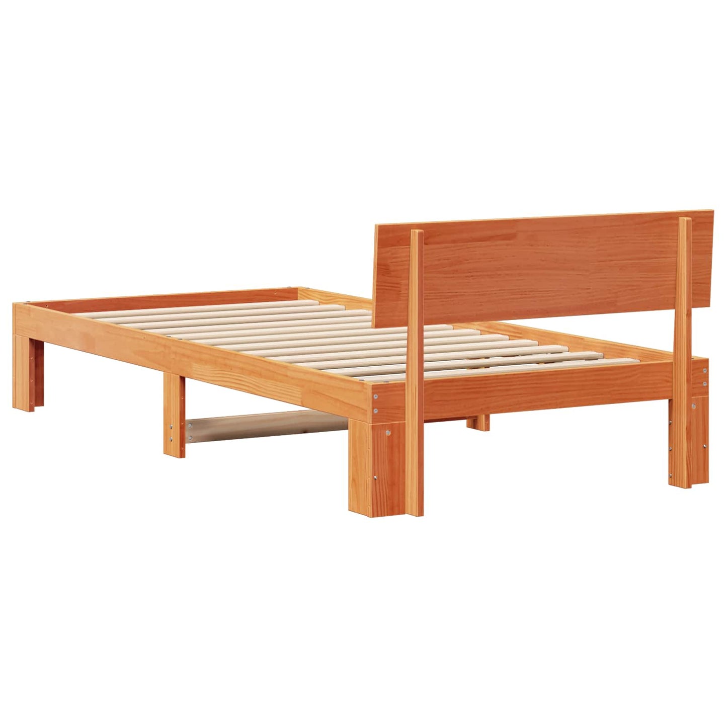 Struttura del letto Marrone cerato 90 x 200 cm Pino massello | homemem39