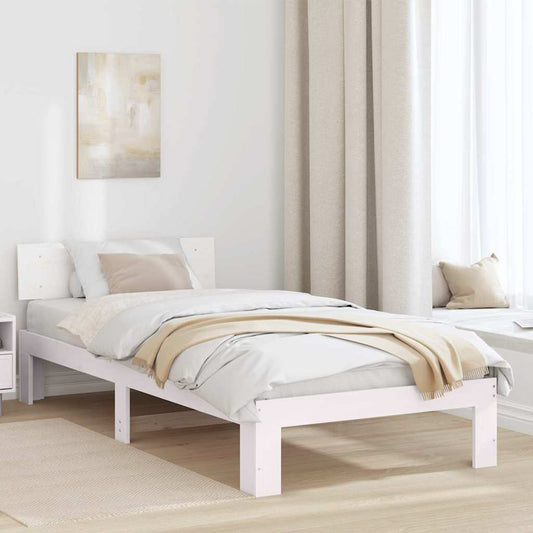 Struttura del letto Bianco 80 x 200 cm Pino massello | homemem39
