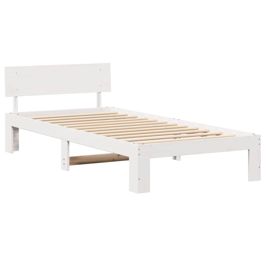 Struttura del letto Bianco 80 x 200 cm Pino massello | homemem39