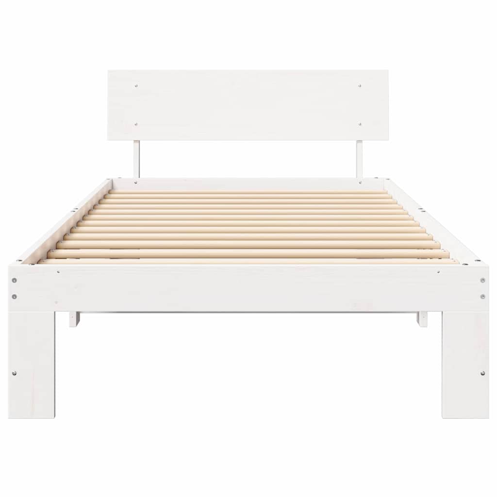 Struttura del letto Bianco 80 x 200 cm Pino massello | homemem39