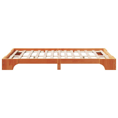 Struttura del letto Marrone cerato 120 x 190 cm Pino massello