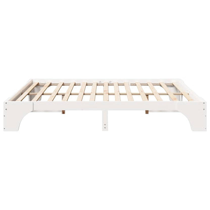 Struttura del letto Bianco 200 x 200 cm Pino massello | homemem39