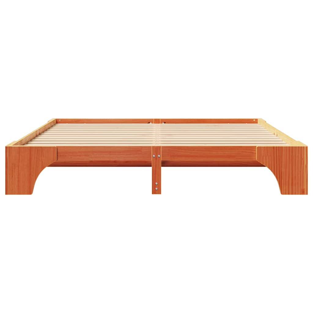Struttura del letto Marrone cerato 200 x 200 cm Pino massello | homemem39
