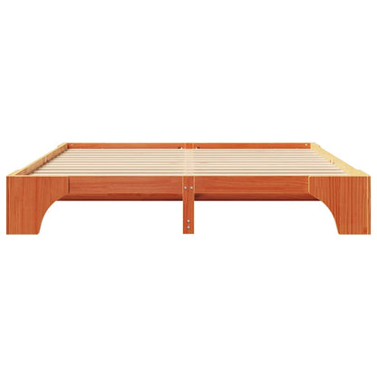 Struttura del letto Marrone cerato 200 x 200 cm Pino massello | homemem39
