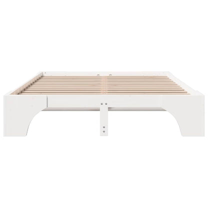 Struttura del letto Bianco 160 x 200 cm Pino massello | homemem39