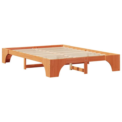 Struttura del letto Marrone cerato 160 x 200 cm Pino massello | homemem39