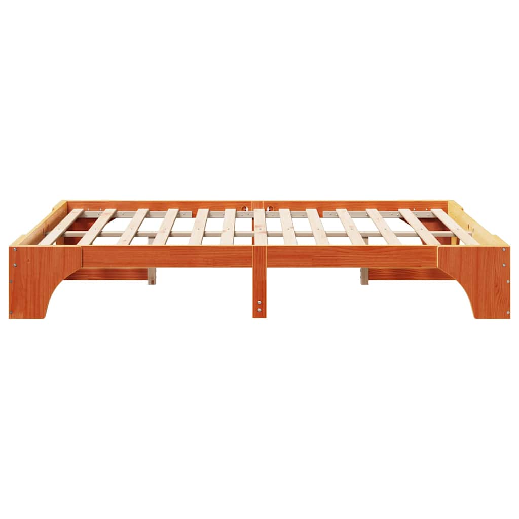 Struttura del letto Marrone cerato 160 x 200 cm Pino massello | homemem39