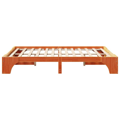 Struttura del letto Marrone cerato 150 x 200 cm Pino massello | homemem39