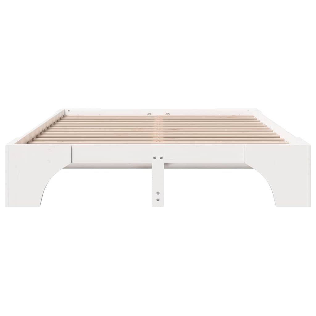 Struttura del letto Bianco 140 x 200 cm Pino massello | homemem39