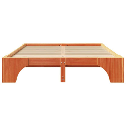 Struttura del letto Marrone cerato 140 x 200 cm Pino massello | homemem39