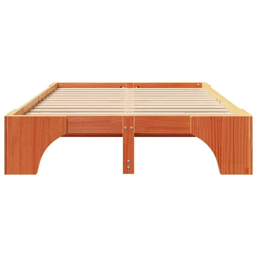 Struttura del letto Marrone cerato 120 x 200 cm Pino massello