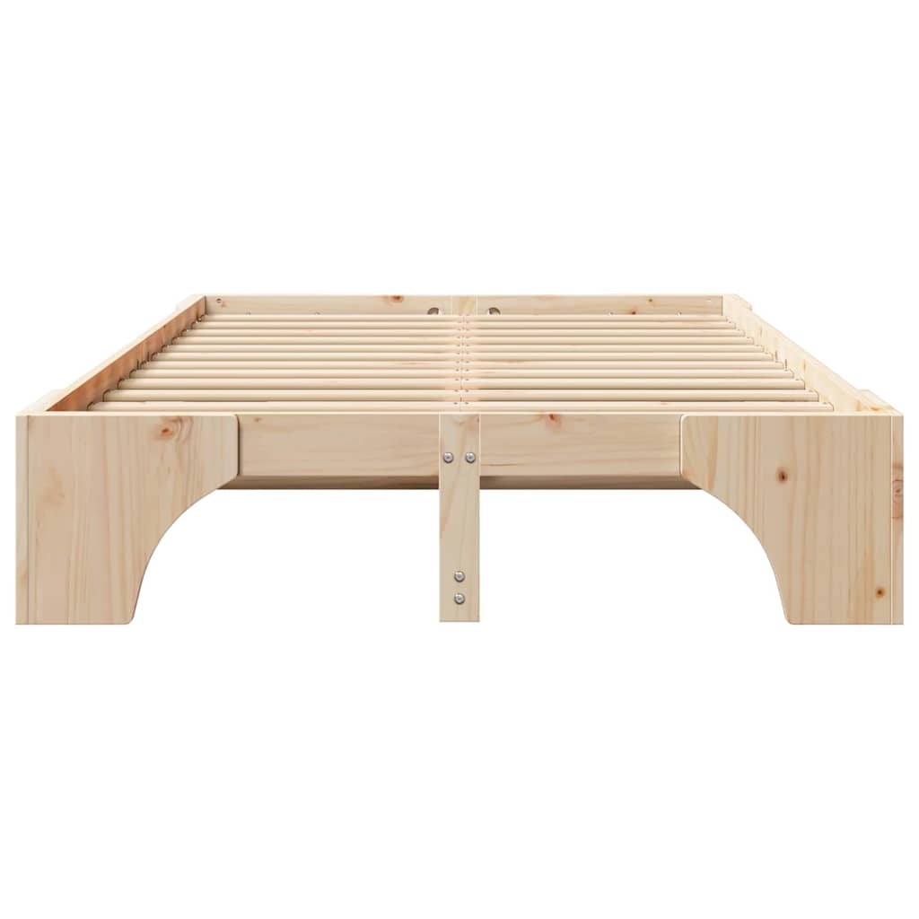 Struttura del letto Naturale 140 x 190 cm Pino massello | homemem39