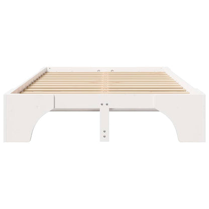 Struttura del letto Bianco 140 x 190 cm Pino massello | homemem39