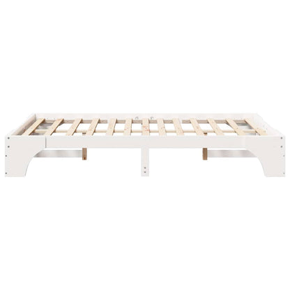 Struttura del letto Bianco 135 x 190 cm Pino massello | homemem39