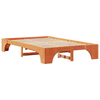 Struttura del letto Marrone cerato 135 x 190 cm Pino massello | homemem39