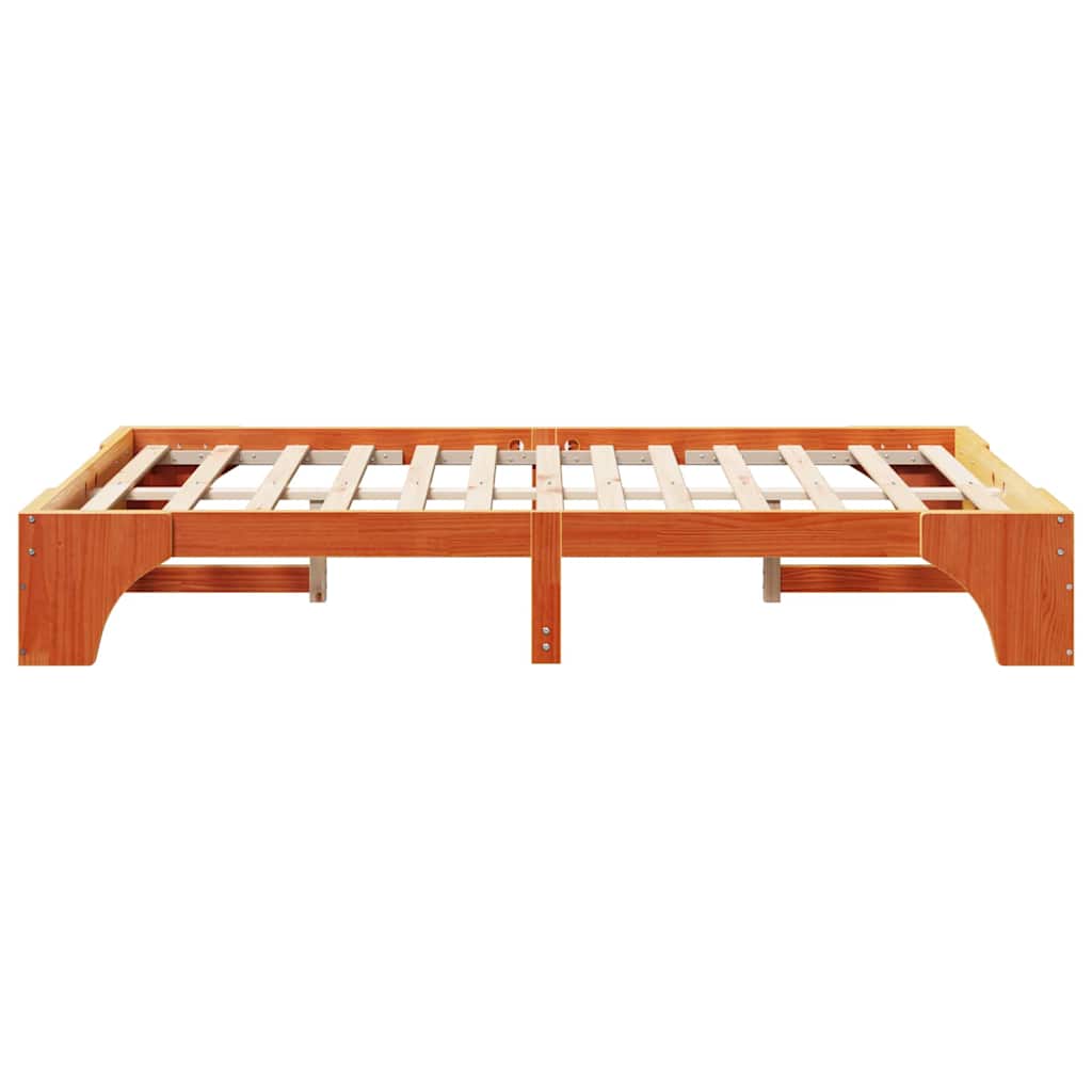Struttura del letto Marrone cerato 135 x 190 cm Pino massello | homemem39