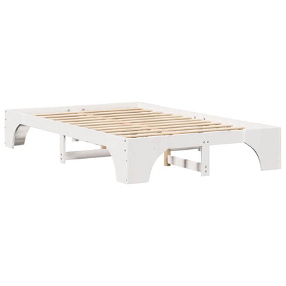 Struttura del letto Bianco 120 x 190 cm Pino massello